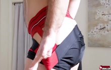  Insatiable ass in a red jock