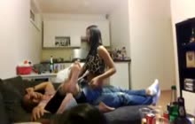 Homemade orgy after a party